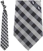 Eagles Wings MLB White Sox Woven Poly Check Tie