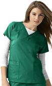 WonderWink Four-Stretch Sporty V-Neck Scrub Top WonderWink Four-Stretch Sporty V-Neck Scrub Top