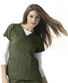 WonderWink Four-Stretch Sporty V-Neck Scrub Top WonderWink Four-Stretch Sporty V-Neck Scrub Top