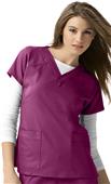 WonderWink Four-Stretch Sporty V-Neck Scrub Top WonderWink Four-Stretch Sporty V-Neck Scrub Top