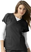 WonderWink Four-Stretch Sporty V-Neck Scrub Top WonderWink Four-Stretch Sporty V-Neck Scrub Top