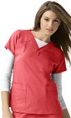 WonderWink Four-Stretch Sporty V-Neck Scrub Top WonderWink Four-Stretch Sporty V-Neck Scrub Top