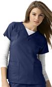 WonderWink Four-Stretch Sporty V-Neck Scrub Top WonderWink Four-Stretch Sporty V-Neck Scrub Top