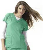 WonderWink Four-Stretch Sporty V-Neck Scrub Top WonderWink Four-Stretch Sporty V-Neck Scrub Top