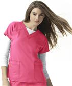 WonderWink Four-Stretch Sporty V-Neck Scrub Top WonderWink Four-Stretch Sporty V-Neck Scrub Top