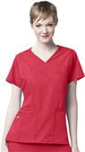 WonderWink Four-Stretch Y-Neck Scrub Top WonderWink Four-Stretch Y-Neck Scrub Top