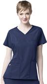 WonderWink Four-Stretch Y-Neck Scrub Top