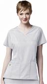 WonderWink Four-Stretch Y-Neck Scrub Top