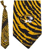 Eagles Wings NCAA Missouri Tiger Stripes Tie