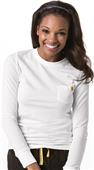 WonderWink Layers Washed Cotton Long Sleeve Tee