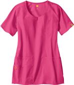WonderWink The Foxtrot Lady Fit Round Scrub Top