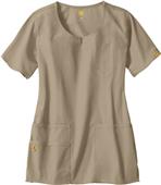 WonderWink The Foxtrot Lady Fit Round Scrub Top