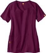 WonderWink The Foxtrot Lady Fit Round Scrub Top