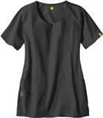 WonderWink The Foxtrot Lady Fit Round Scrub Top
