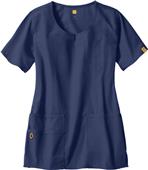 WonderWink The Foxtrot Lady Fit Round Scrub Top