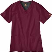 Carhartt Women's V-Neck Two-Pocket Scrub Top