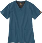 Carhartt Women's V-Neck Two-Pocket Scrub Top