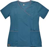 Carhartt Women's Y-Neck Fashion Scrub Top Carhartt Women's Y-Neck Fashion Scrub Top
