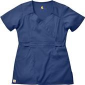 Carhartt Women's Two-Pocket Mock-Wrap Scrub Top