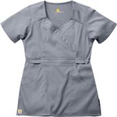 Carhartt Women's Two-Pocket Mock-Wrap Scrub Top
