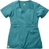 Carhartt Women's Two-Pocket Mock-Wrap Scrub Top