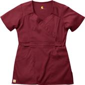 Carhartt Women's Two-Pocket Mock-Wrap Scrub Top
