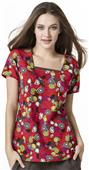 WonderWink Speak Up Square Neck Scrub Top