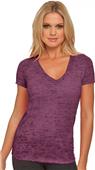 Next Level Women's Burnout Deep V-Neck T-Shirts