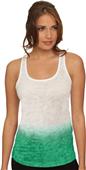 Next Level Women's Ombre Burnout Razor Tank Tops
