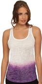 Next Level Women's Ombre Burnout Razor Tank Tops