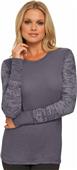 Next Level Women's Burnout Combo Long Sleeve Shirt