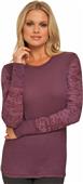 Next Level Women's Burnout Combo Long Sleeve Shirt