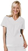Mary Engelbreit Women's Basic Y-Neck Trimmed Top