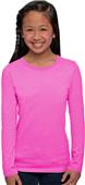 Next Level Pink Girl's The Princess L/S Tee Shirts
