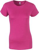 Gildan Pink Softstyle Junior Fit T-Shirts