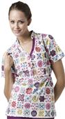 WonderWink Blissful Nature Scrub Top