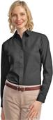 Port Authority Ladies Long Sleeve Poplin Shirts