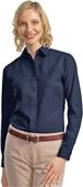 Port Authority Ladies Long Sleeve Poplin Shirts