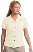 Port Authority Ladies Silk Blend Camp Shirts