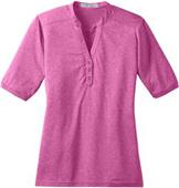 Port Authority Ladies Performance Cross Dye Henley