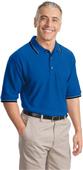 Port Authority Adult Cool Mesh Polo w/Tipping Trim