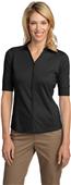 Port Authority Ladies Interlock Button-Front Polos