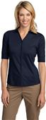 Port Authority Ladies Interlock Button-Front Polos