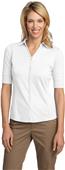 Port Authority Ladies Interlock Button-Front Polos