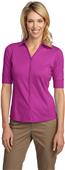 Port Authority Ladies Interlock Button-Front Polos