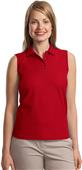 Port Authority Ladies Silk Touch Sleeveless Polos