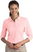 Port Authority Ladies Silk Touch 3/4-Sleeve Polos