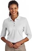 Port Authority Ladies Silk Touch 3/4-Sleeve Polos
