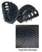 12" 1st Base Black Leather Baseball Gloves