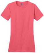 District Made Ladies' Perfect Weight Crew Pink Tee